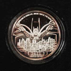 1989 Cat Woman 1 oz .999 Silver Round 50th Anniversary Batman Returns Movie