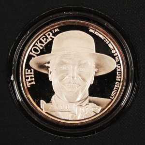 1989 The Joker 1 oz .999 Silver Round 50th Anniversary Batman Returns Movie