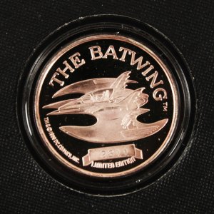 1989 Batwing 1 oz .999 Silver Round 50th Anniversary Batman Returns Movie