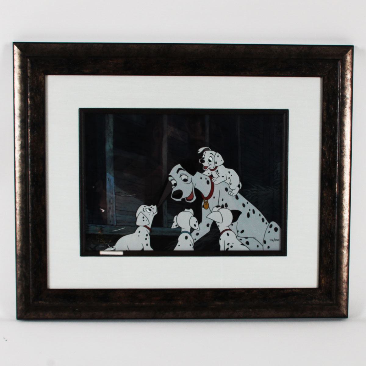 101 Dalmatians "Spotted in The Barn" Walt Disney 116/250 Limited Edition Cel 2008 COA