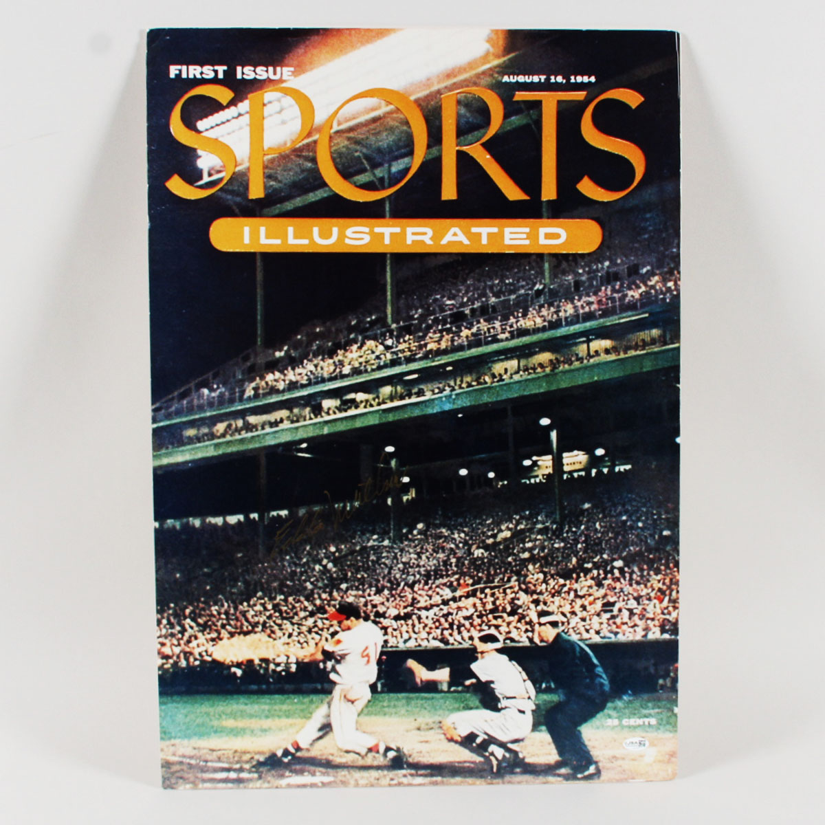 Eddie Mathews Signed Poster Braves - COA JSA