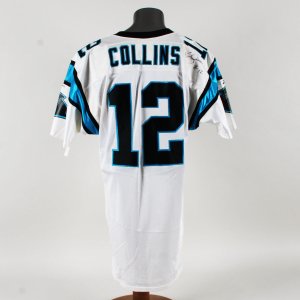 Kerry Collins Game Worn Jersey Signed Twice 1995 Panthers Inaugural Season - COA Grey Flannel & JSA