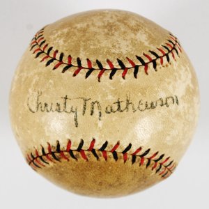 Christy Mathewson Signed Baseball - COA PSA/DNA