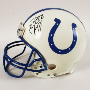 Peyton Manning Signed Helmet Colts Authentic Full Size - COA JSA