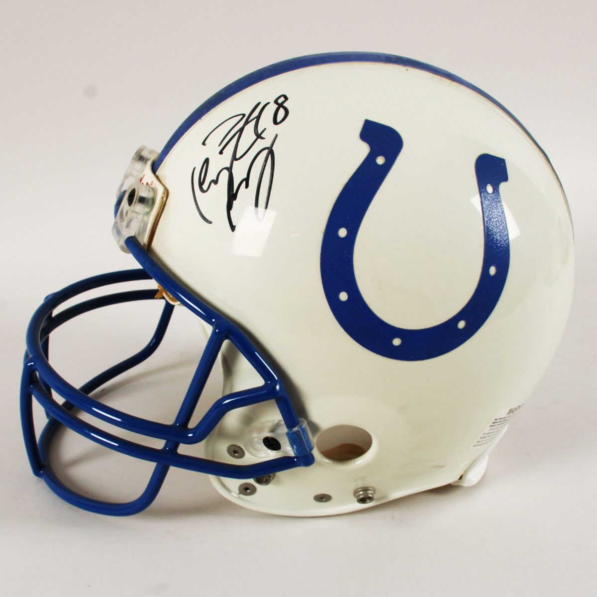 Peyton Manning Signed Helmet Colts Authentic Full Size - COA JSA