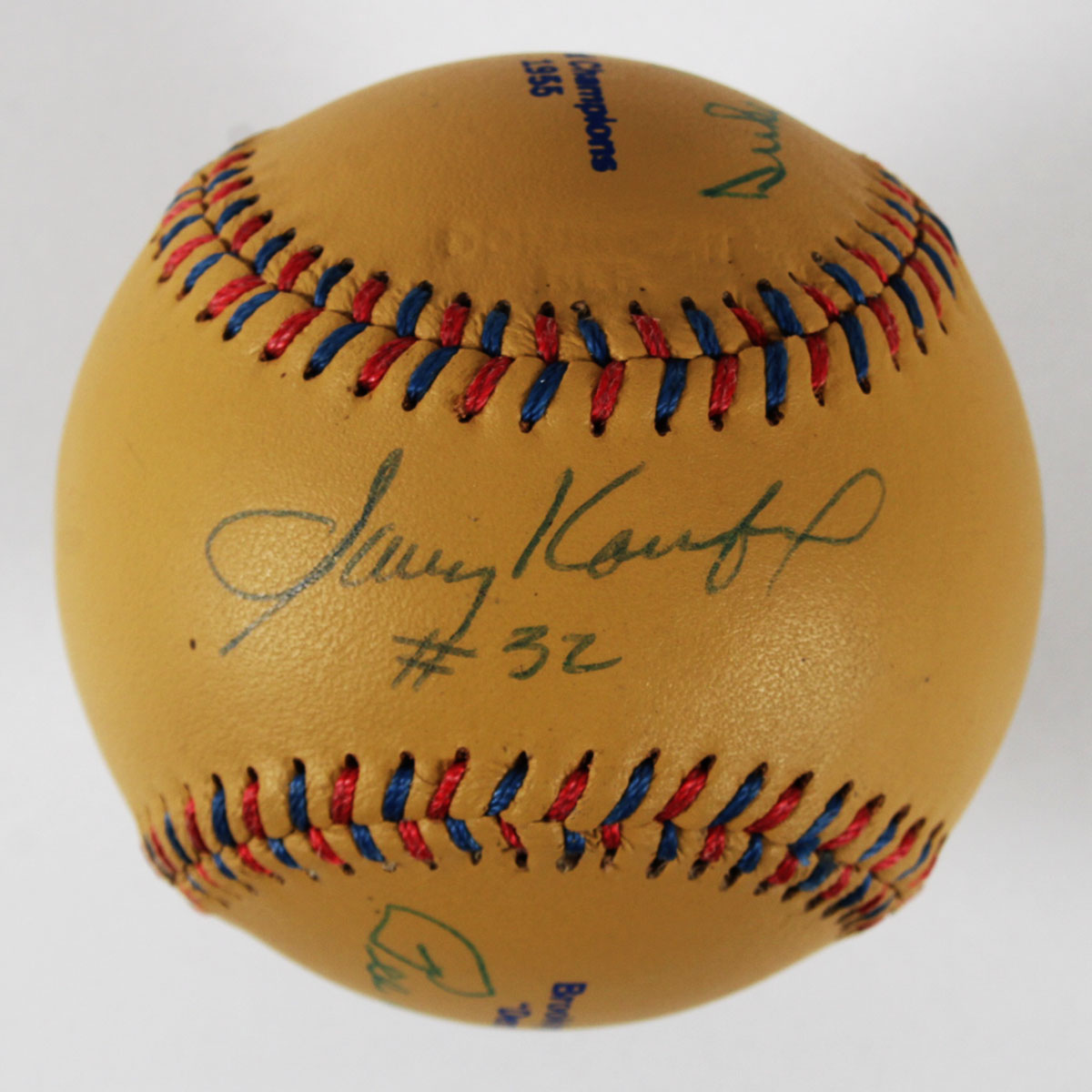 Sandy Koufax Signed Baseball w/ Pee Wee Reese & Duke Snider - COA JSA