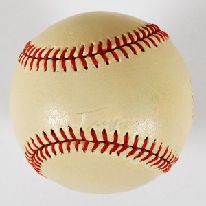 Pie Traynor Signed Vintage Baseball Pittsburgh Pirates - COA JSA
