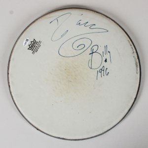 The Smashing Pumpkins Band 1996 Signed 14" Drumhead Billy Corgan & D'arcy Wretzky - COA JSA