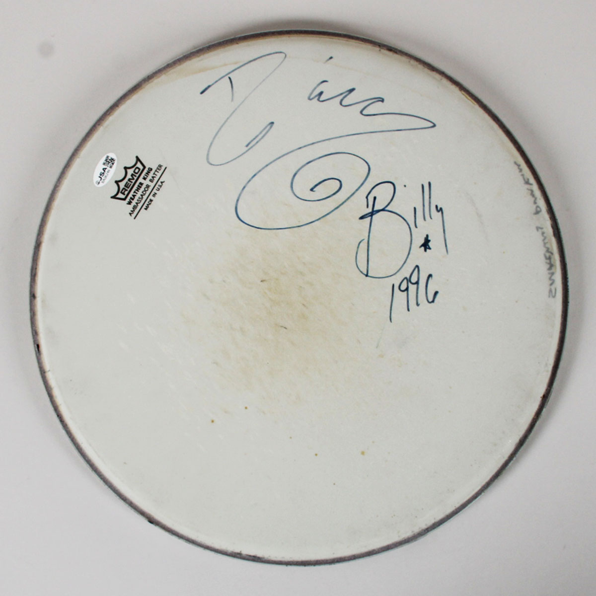The Smashing Pumpkins Band 1996 Signed 14" Drumhead Billy Corgan & D'arcy Wretzky - COA JSA