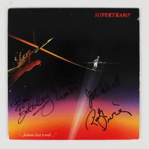 Supertramp Band Signed Record Album - COA JSA