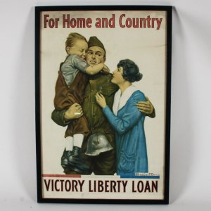 1918 For Home and Country Victory Liberty Loan Poster by Alfred Everitt Orr WWI
