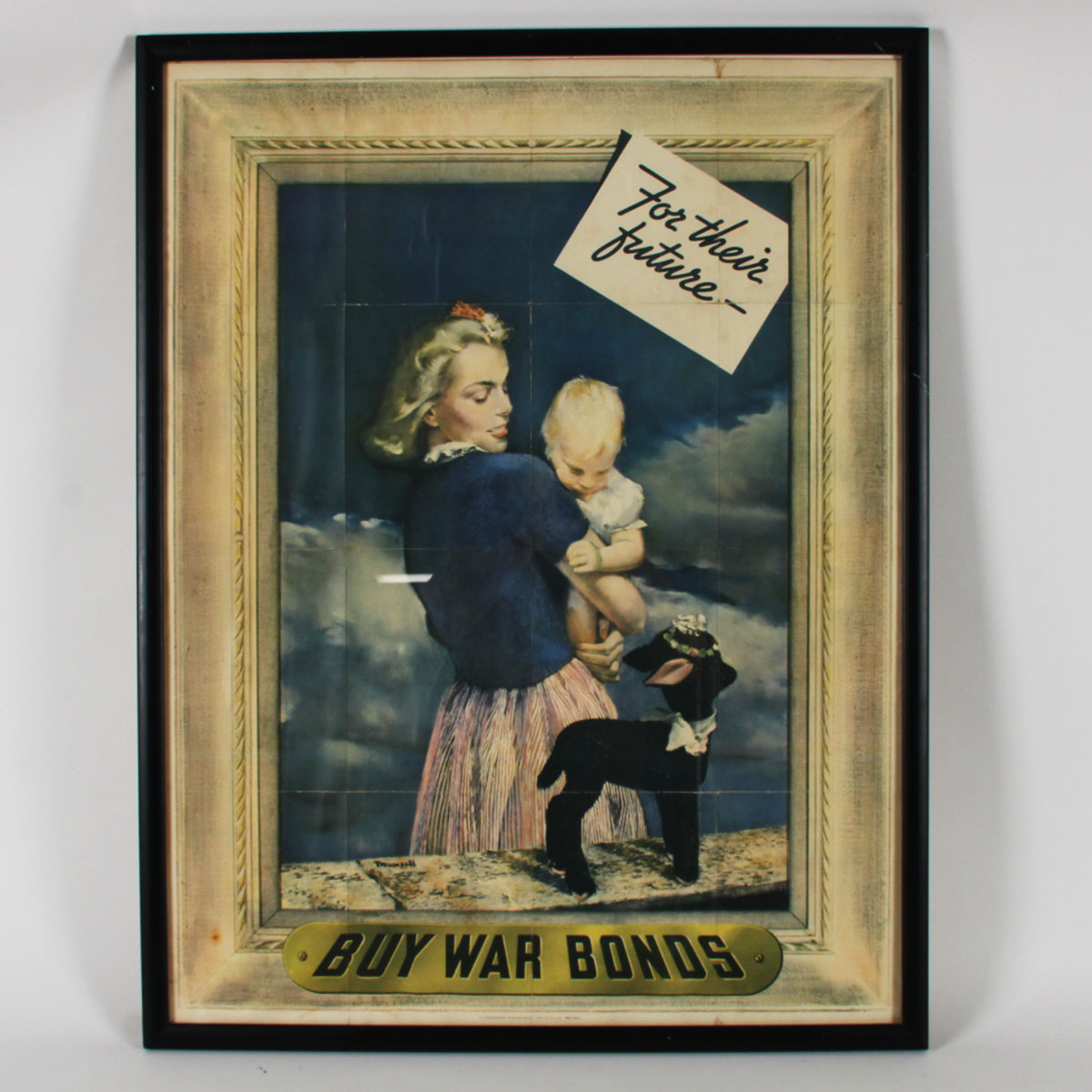 World War II War Bonds 1943 Original "For their Future" Original Poster