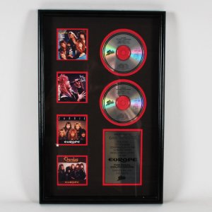 Europe The Final Countdown Epic Records 2.5x Million Sales Platinum Plaque Award
