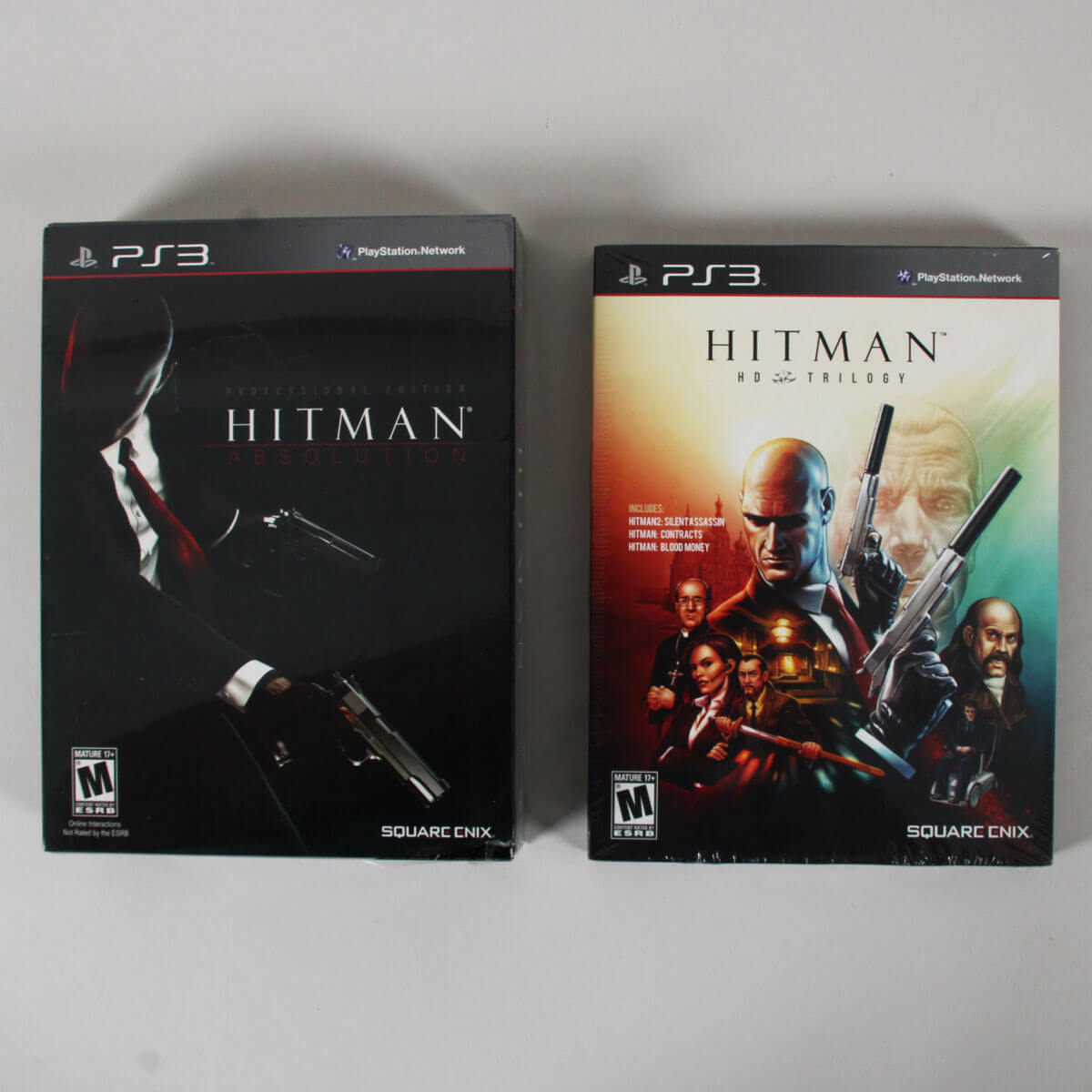 Sony Playstation PS3 Video Game Sealed Lot (2) Hitman Trilogy Premium Edition & Absolution Professional
