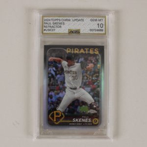 Paul Skenes 2024 Topps Chrome Update Refractor #USC27 AGS 10 GEM MINT