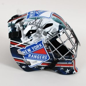 Igor Shesterkin Autographed New York Rangers Replica Mask COA Fanatics #A840877
