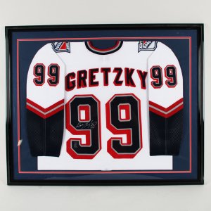 Wayne Gretzky Signed & Framed NY Rangers Jersey 34 x 43 COA WG (Wayne Gretzky)Authentic