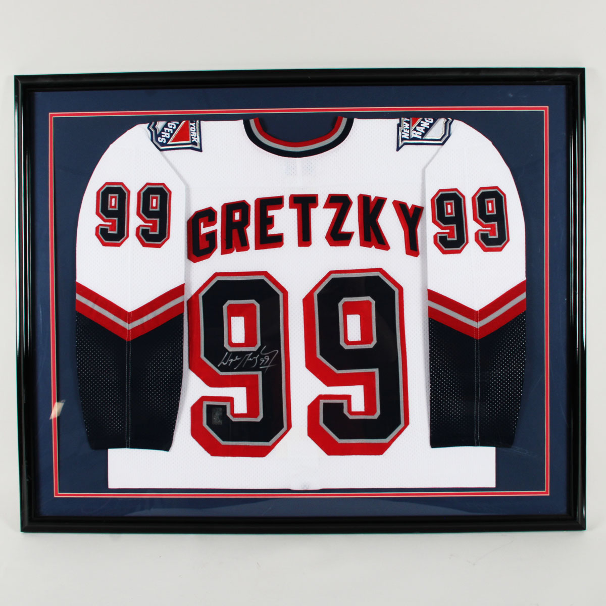 Wayne Gretzky Signed & Framed NY Rangers Jersey 34 x 43 COA WG (Wayne Gretzky)Authentic