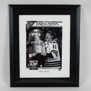 Mark Messier Signed Framed16x20 Photo N.Y. Daily News COA Steiner Sports