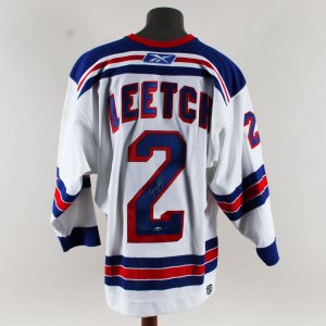 Brian Leetch Signed New York Rangers Authentic Jersey COA Steiner Sports