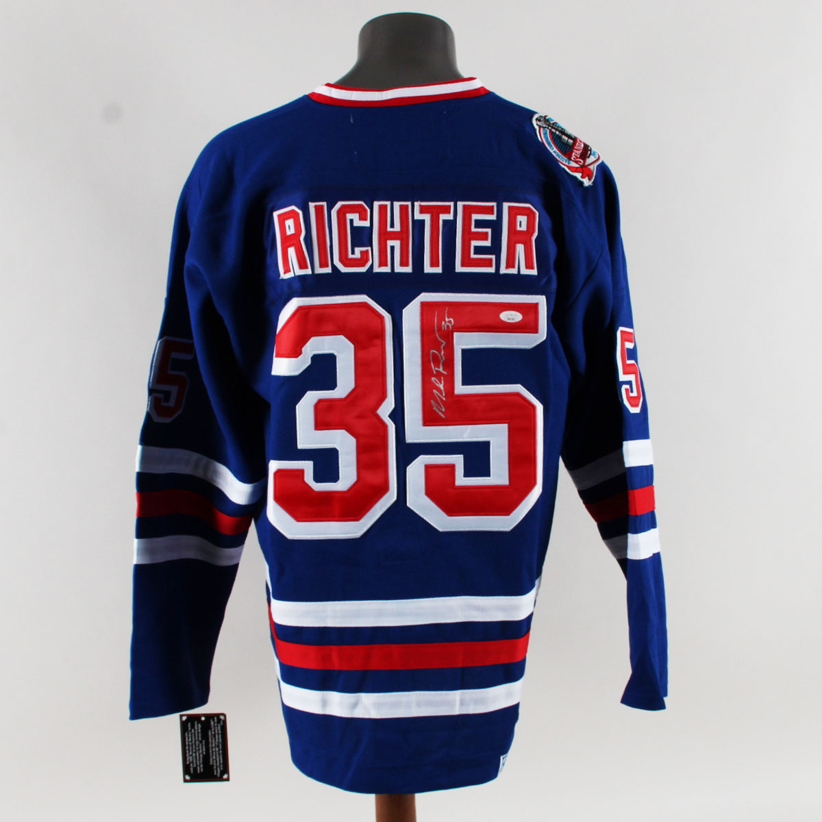 Mike Richter Signed New York Rangers Authentic Official CCM Jersey COA JSA