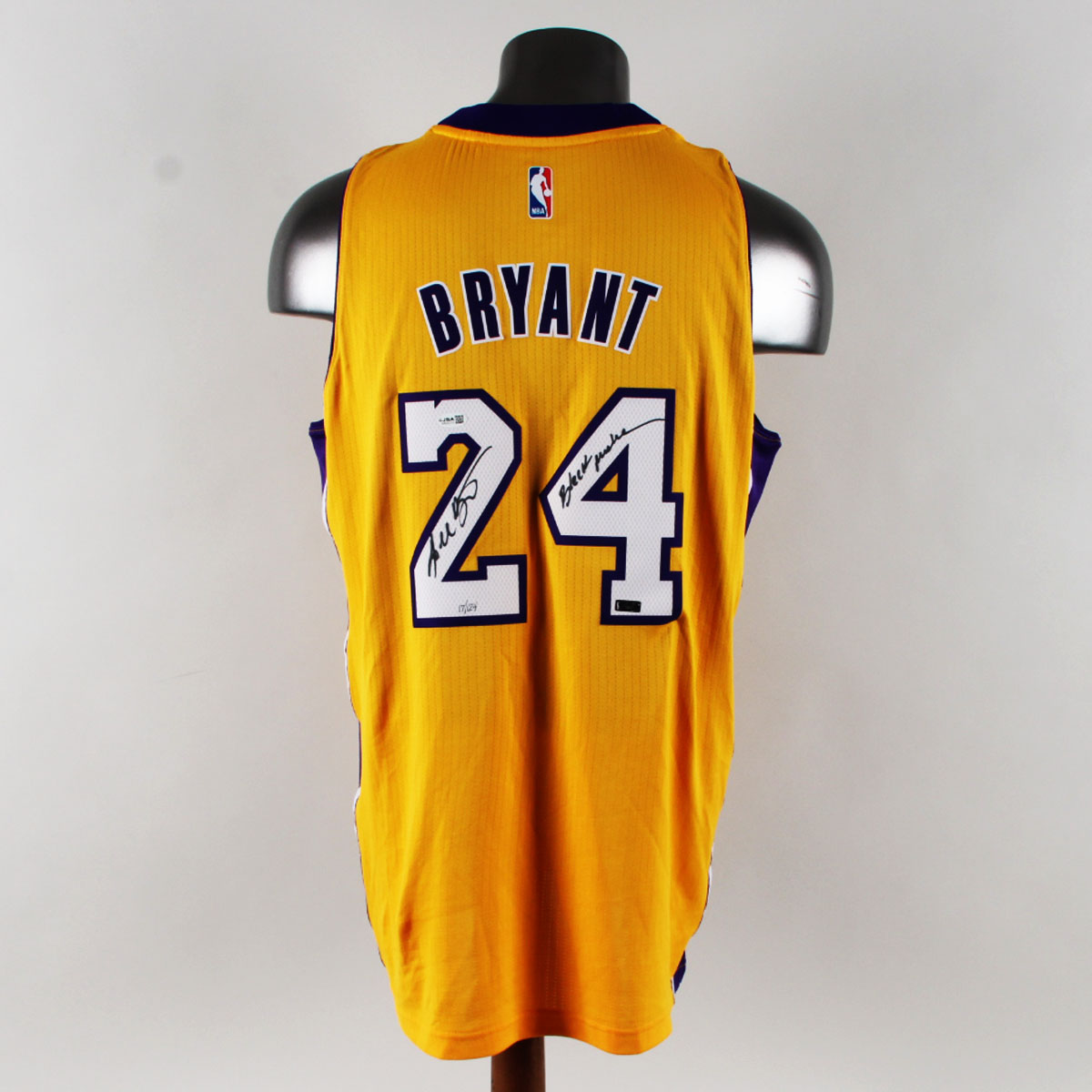 Kobe Bryant Signed Jersey Lakers Inscribed Black Mamba  - COA JSA & Panini