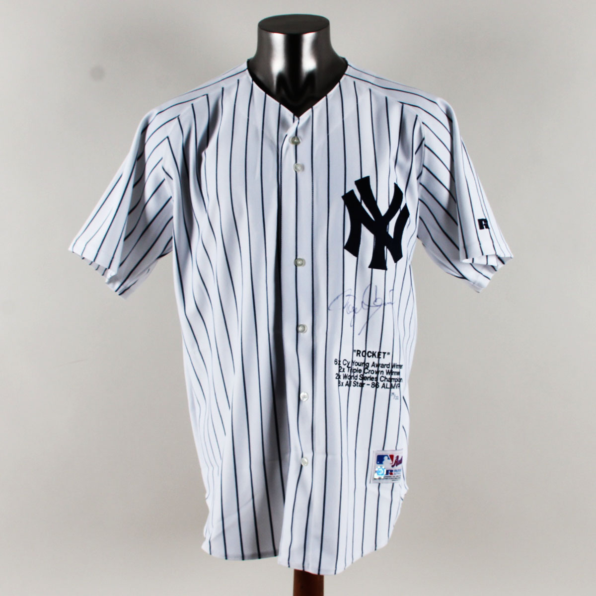 Roger Clemens Signed New York Yankees Jersey Limited Edition 19/22 COA Steiner Sports