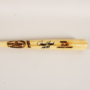 Johnny Bench Signed Bat Cincinnati Reds MLB HOF 89 Inscribed Fanatics