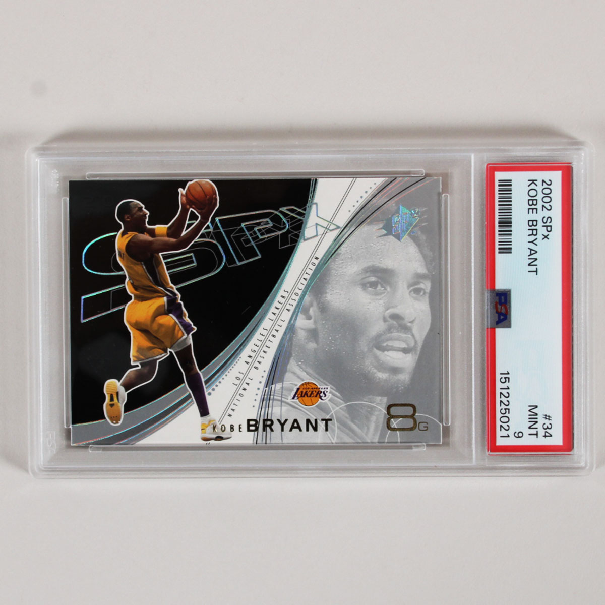 2002 SPX Kobe Bryant Graded Card #34 PSA 9