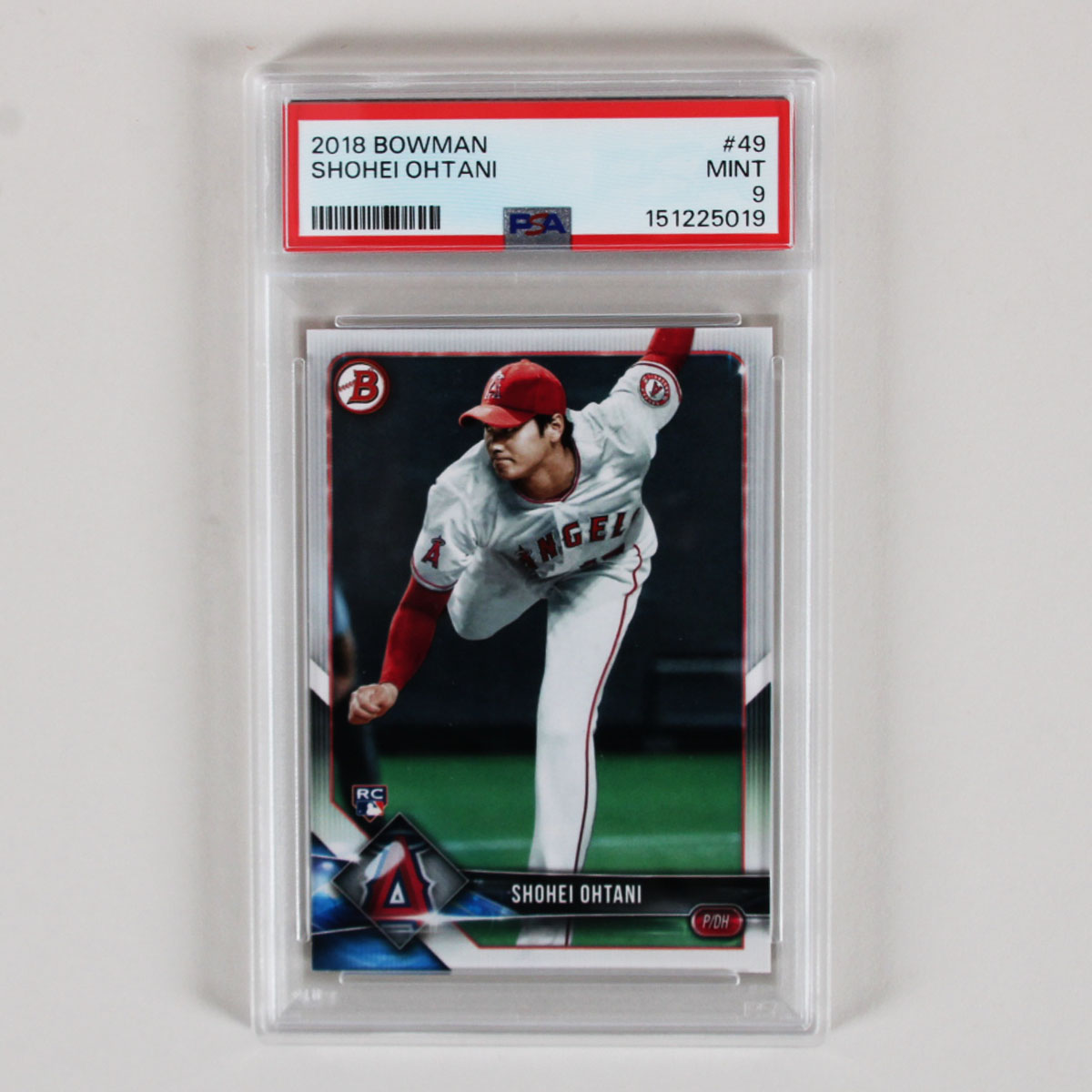 2018 Bowman Shohei Ohtani Graded Rookie Card RC #49 PSA 9