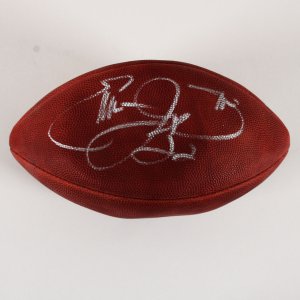 Emmitt Smith Signed Football Cowboys Official NFL 75th Anniversary 1994 - COA JSA