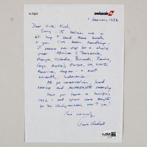 Jane Goodall Signed Handwritten Letter - COA JSA