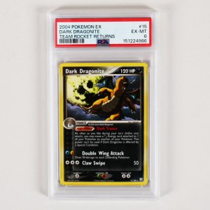 2004 Pokemon EX Dark Dragonite Graded Card Team Rocket Returns #15 PSA 5