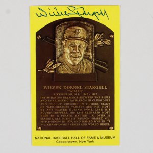 Willie Stargell Signed Postcard - COA JSA