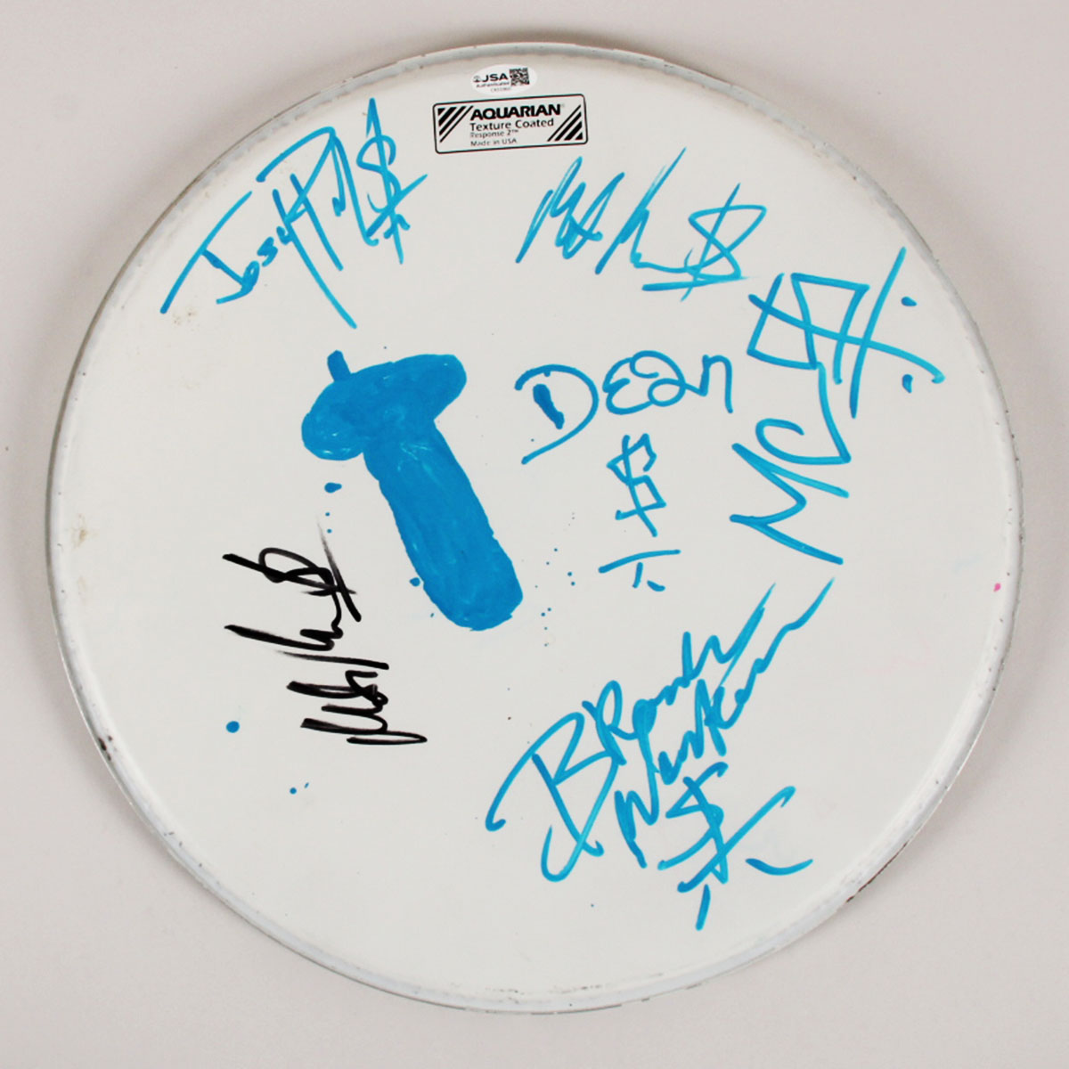 Suicidal Tendencies Band Signed Drumhead (5) Mike Muir Signed Twice - COA JSA