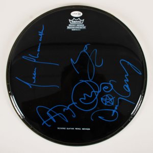 Tool Band Signed Drumhead Maynard James Keenan, Danny Carey, Justin Chancellor, Adam Jones- COA JSA