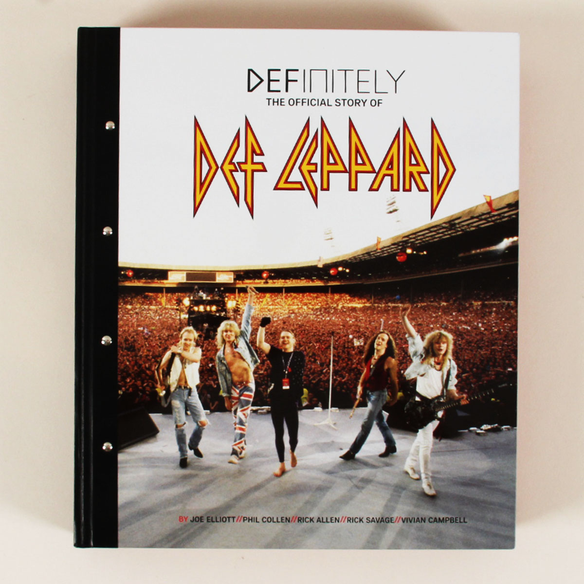 Def Leppard Band Signed Book The Official Story Definitely The Official Story - COA JSA