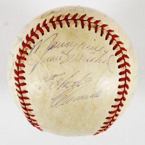 1963 All Star Team Signed Ball Roberto Clemente, Sandy Koufax, etc. - COA PSA/DNA