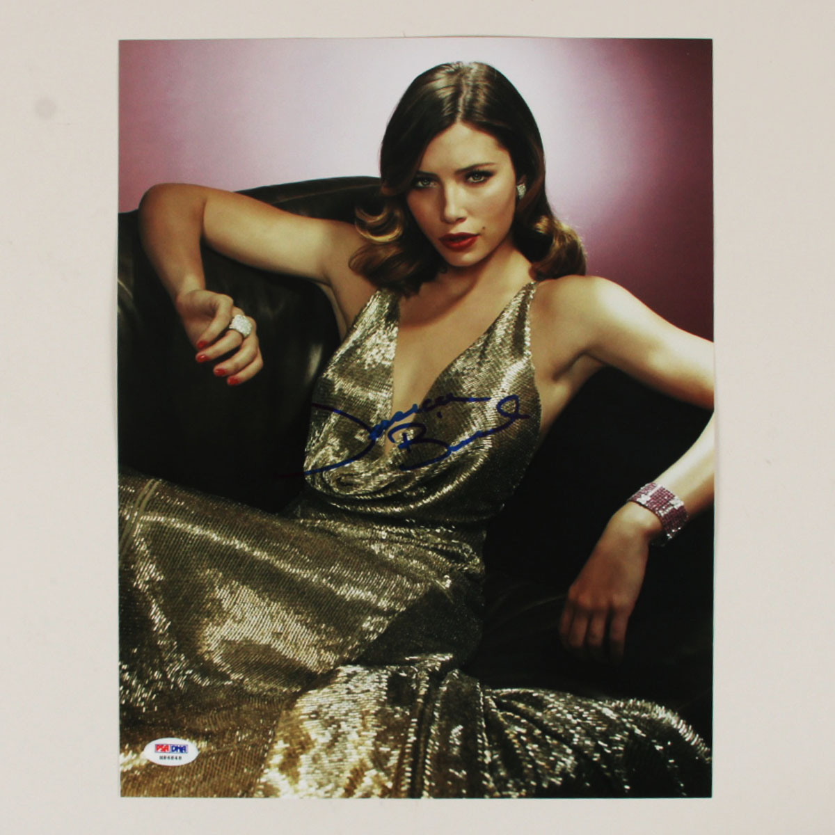 Jessica Biel Signed Photo 11x14 - COA PSA/DNA