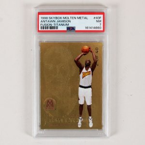1998 Skybox Molten Metal Antawn Jamison Graded Card #40F Fusion Titanium - PSA 7