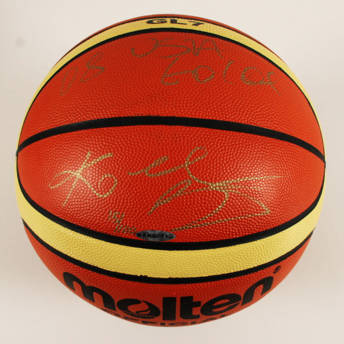 Kobe Signed Basketball "08 USA Gold" 15/100 COA UDA (holo) JSA Full Letter