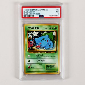 1999 Pokemon Japanese Bulbasaur Graded Card #18 Bulbasaur Deck - PSA 7