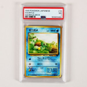 1999 Pokemon Japanese Squirtle Graded Card #18 Squirtle Deck – PSA 7