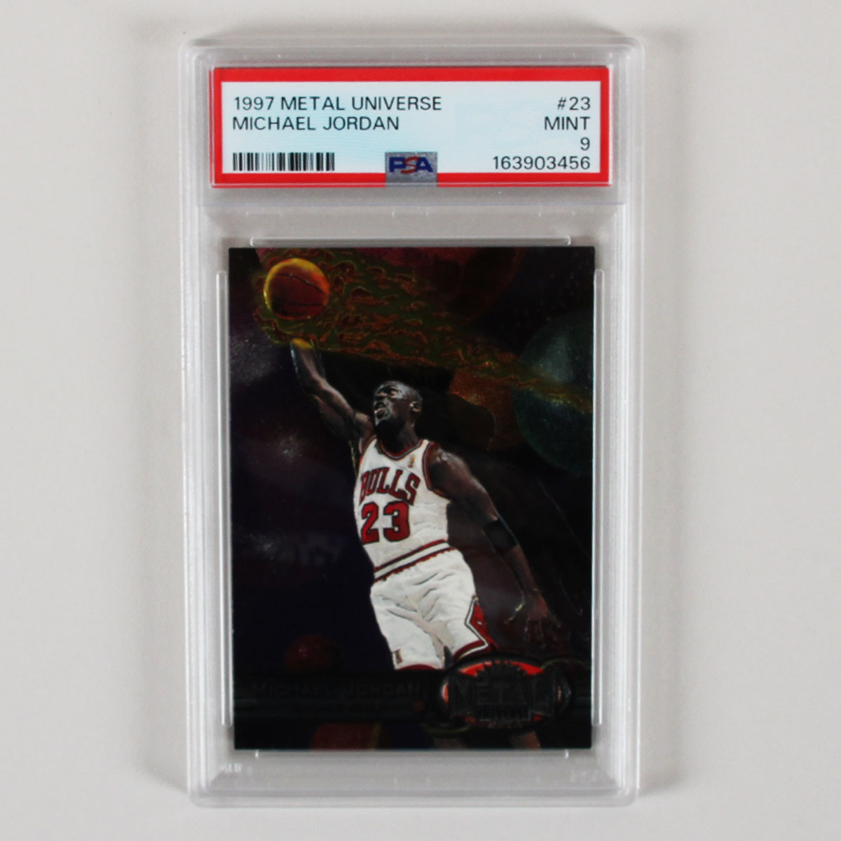 1997 Metal Universe Michael Jordan Graded Card #23 - PSA 9