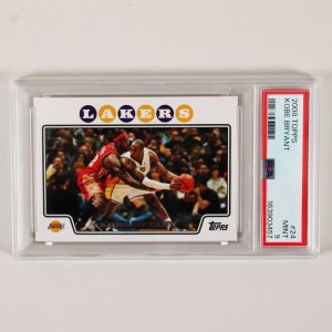 2008 Topps Kobe Bryant Graded Card #24 with LeBron James - PSA 9
