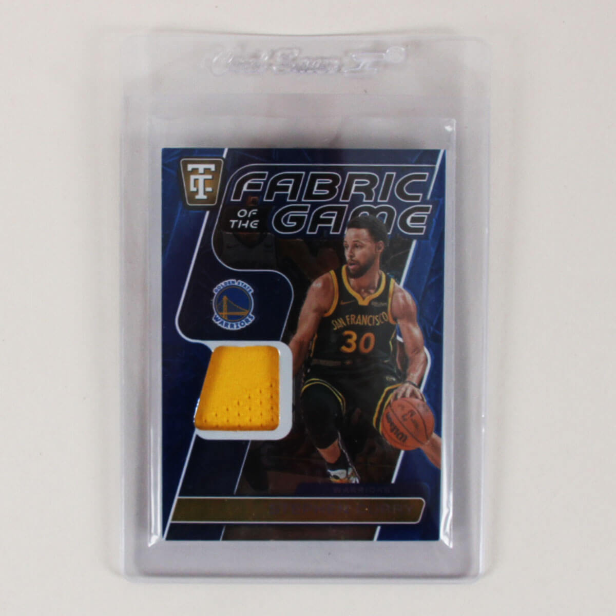 2024-25 Panini Totally Certified Fabric of the Game Stephen Curry Card Jersey Swatch #FOG-STP 13/49