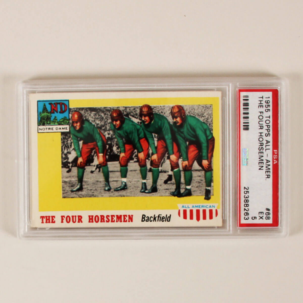 1955 Topps All-American The Four Horsemen #68 PSA 5