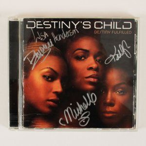 Destiny's Child Signed CD with Beyonce, Kelly Rowland & Michelle Williams LOA JSA
