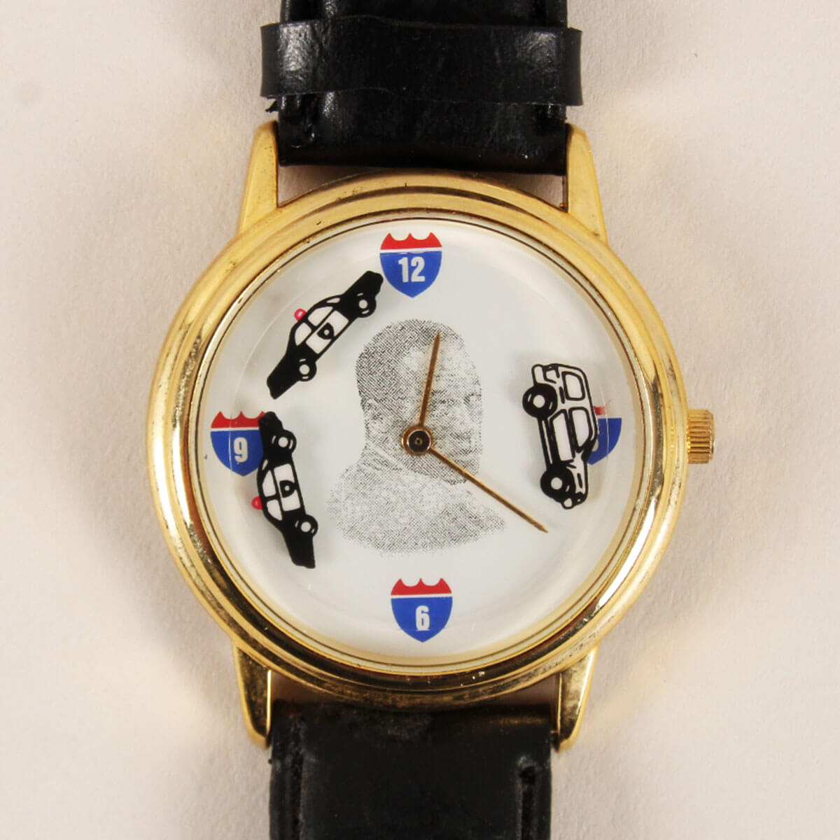 OJ Simpson 1994 White Bronco and Cop Cars Chase Vintage Wrist Watch