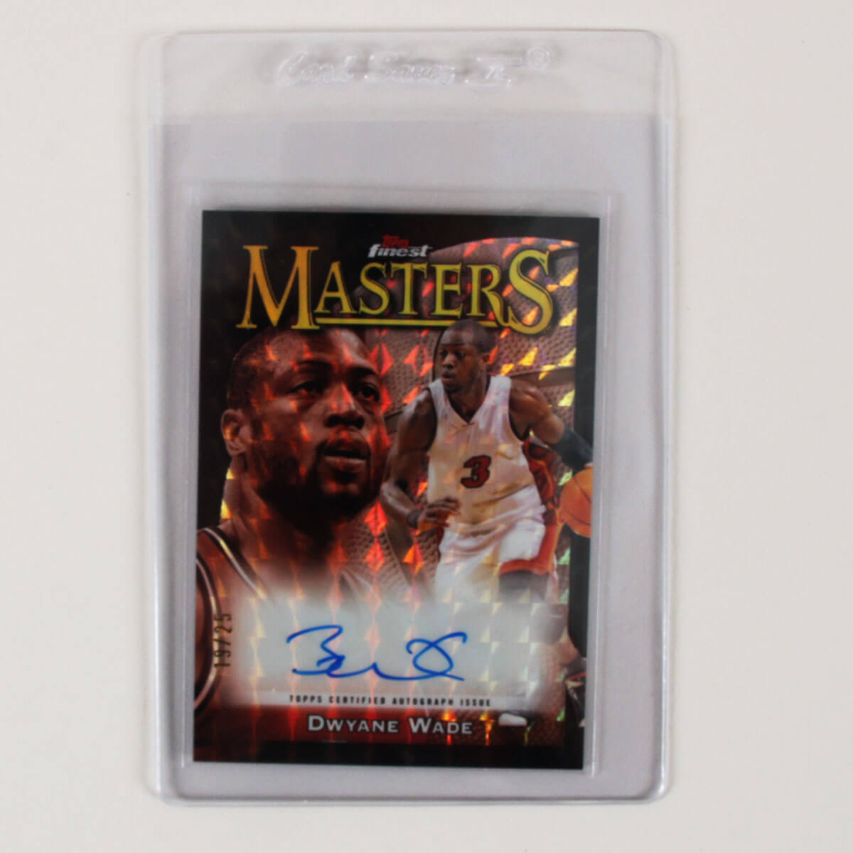 2023-24 Topps Finest Masters Auto Dwayne Wade Signed Card #MA-DW 19/25